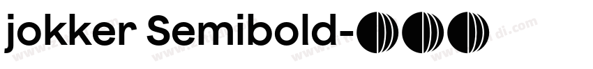 jokker Semibold字体转换